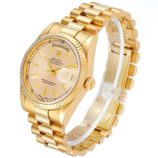Rolex Day-Date 118238 Men 36mm Golden Watch - Image 3
