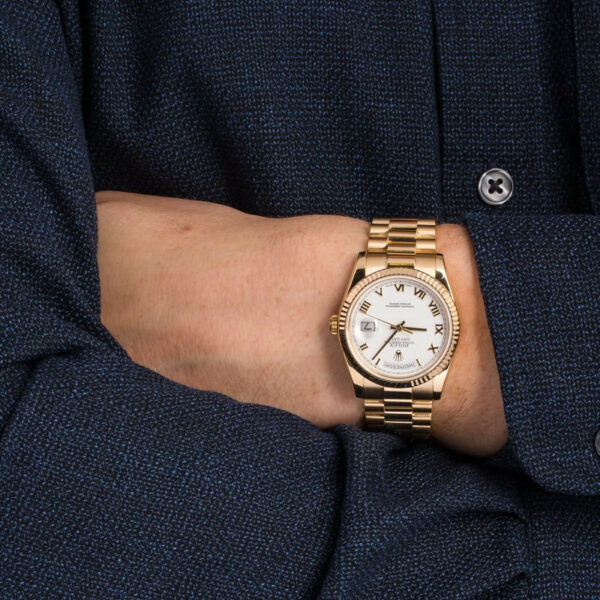 Relógio Rolex Day-Date 118238 Masculino Branco 36 mm - Image 5