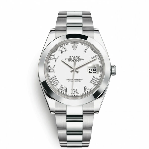 Relógio Rolex Datejust 126300 Branco Unisex 41mm
