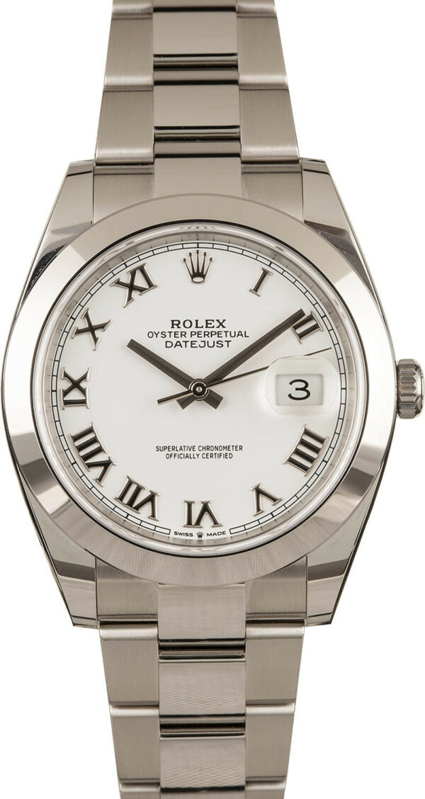Relógio Rolex Datejust 126300 Branco Unisex 41mm - Image 2
