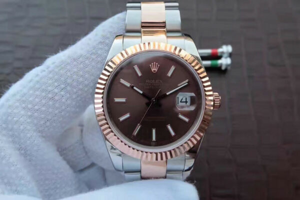 Rolex Datejust 126331 masculino marrom 41 mm Relógio - Image 2