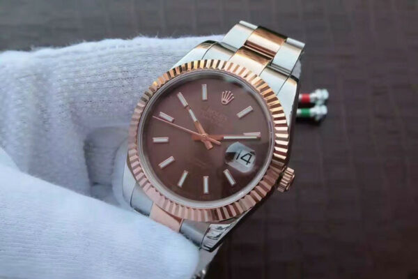 Rolex Datejust 126331 masculino marrom 41 mm Relógio - Image 4