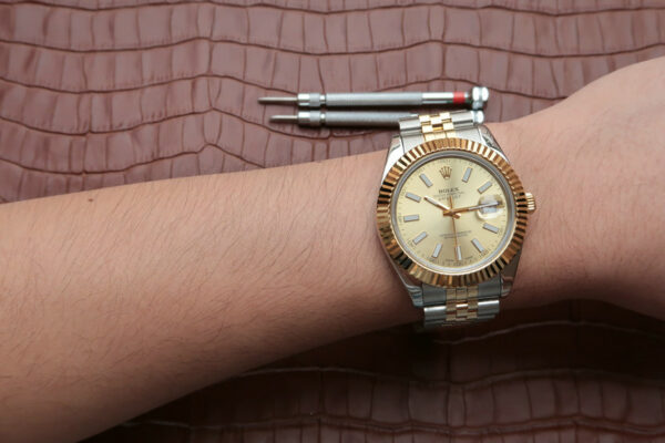 Relógio Rolex Datejust 126333 Golden Ms 41mm - Image 8