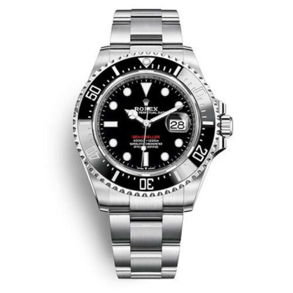 Relógio Rolex Sea-Dweller 126600 Black Plate Red Letter Men 43 mm