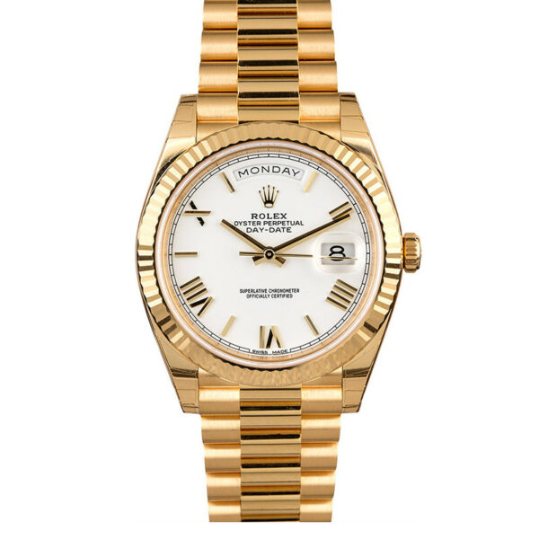 Relógio Rolex Day-Date 228238 White Men 40 mm