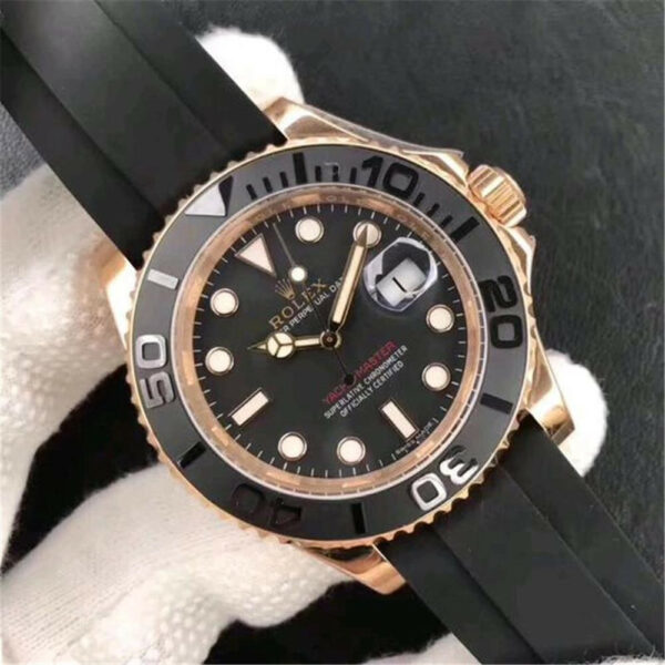 Relógio Rolex Yacht-Master 268655 Black Plate Red Letter Men 37 mm - Image 3