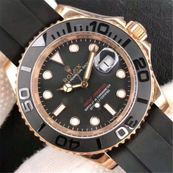Relógio Rolex Yacht-Master 268655 Black Plate Red Letter Men 37 mm - Image 4