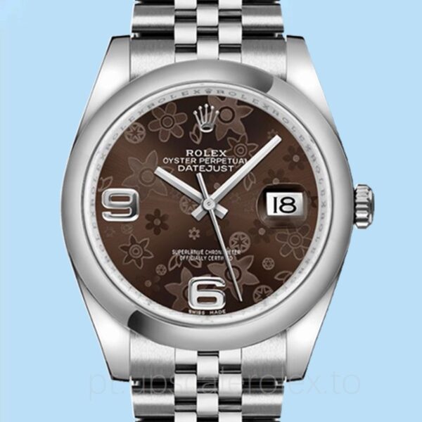 Rolex Datejust 116200BFAJ Masculino 36mm Pulseira