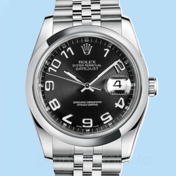 Rolex Datejust 116200BKCAJ Masculino Automático Mostrador concêntrico preto