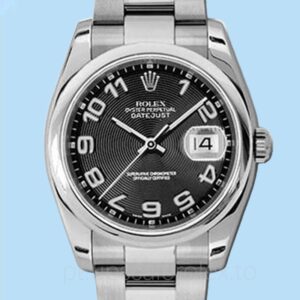 Rolex Datejust 116200BKCAO Masculino 36mm Automático Mostrador concêntrico preto