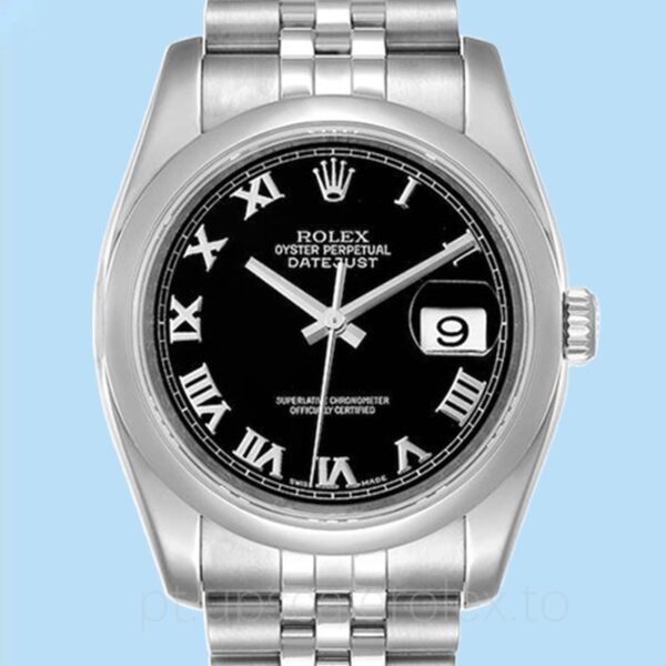 Rolex Datejust 116200BKRJ Masculino Automático Mostrador preto