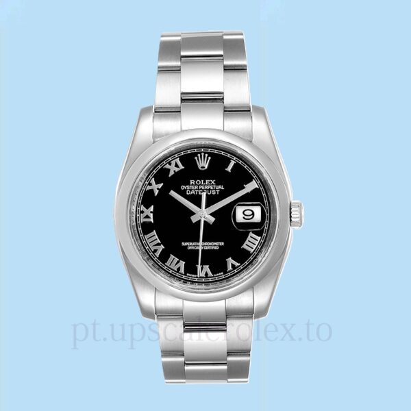 Rolex Datejust Masculino 116200BKRO 36mm Mostrador preto Oysterlock - Image 2