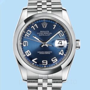 Rolex Datejust Masculino 116200BLCAJ Mostrador concêntrico azul 36mm