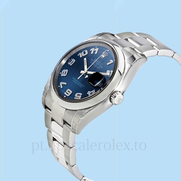 Rolex Datejust 116200BLCAO Masculino Oysterlock Automático Mostrador concêntrico azul - Image 3