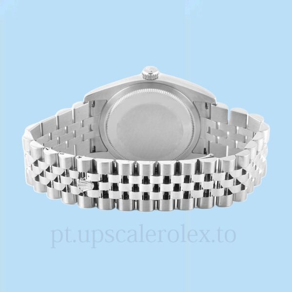 Rolex Datejust Masculino 116200SFAJ Mostrador floral prateado Pulseira - Image 4