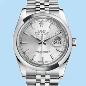 Rolex Datejust Masculino 116200SSJ Mostrador prateado Automático