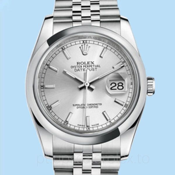 Rolex Datejust Masculino 116200SSJ Mostrador prateado Automático