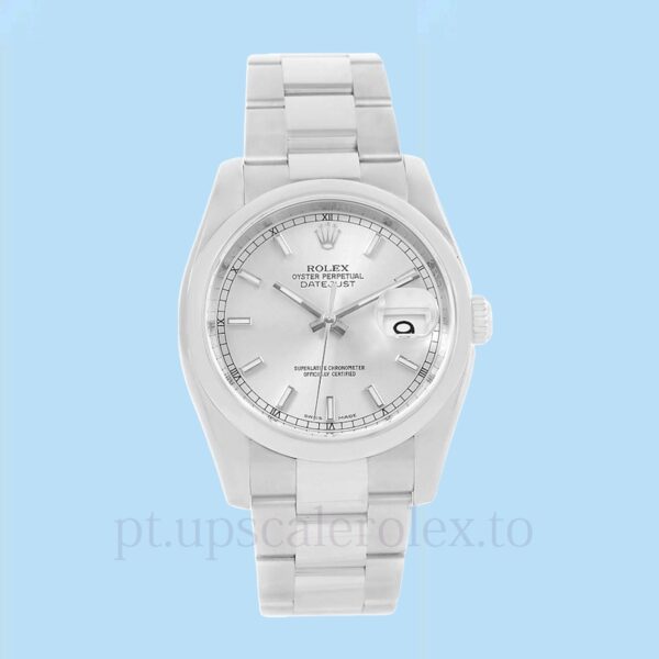 Rolex Datejust 116200SSO Masculino Oysterlock Tom prata - Image 2