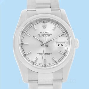 Rolex Datejust 116200SSO Masculino Oysterlock Tom prata
