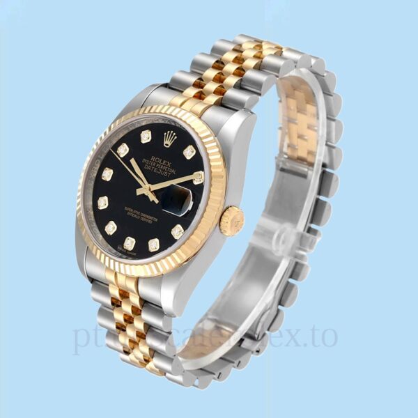 Rolex Datejust Masculino 116233BKDJ 36mm Automático Tom prata - Image 3