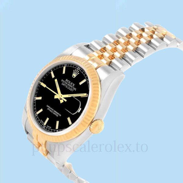 Rolex Datejust 116233BKSJ Masculino Automático 36mm Tom prata - Image 3