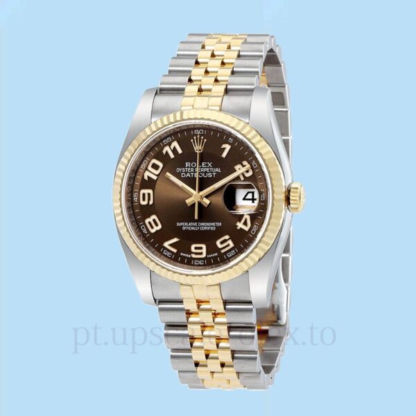 Rolex Datejust Masculino 116233BRAJ Mostrador marrom 36mm - Image 2