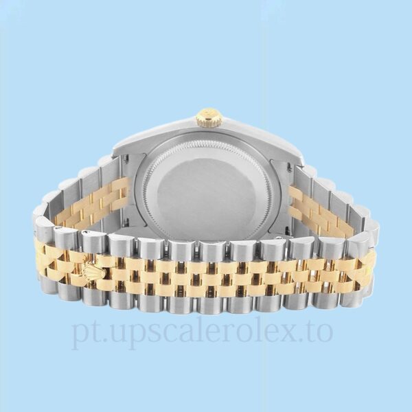 Rolex Datejust 116233SDJ Masculino Mostrador preto Automático Tom prata - Image 4