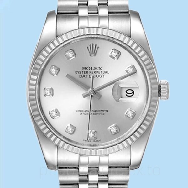 Rolex Datejust Masculino 116234-SDJ Tom prata Pulseira