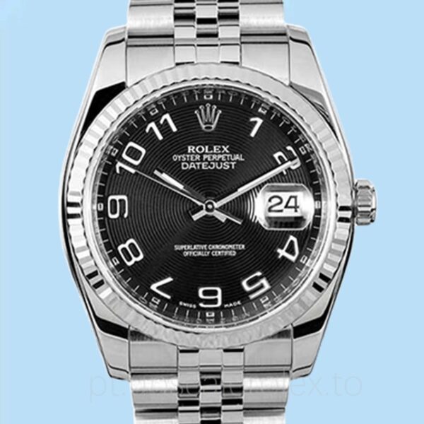 Rolex Datejust 116234BKCAJ Masculino Pulseira Mostrador preto Automático