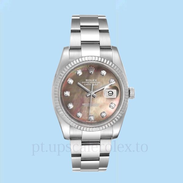 Rolex Datejust Masculino 116234BKMDO 36mm Madrepérola Dial - Image 2