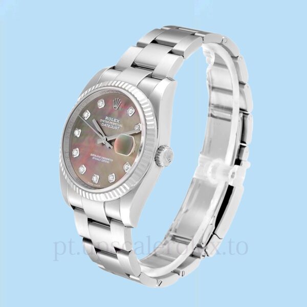 Rolex Datejust Masculino 116234BKMDO 36mm Madrepérola Dial - Image 3