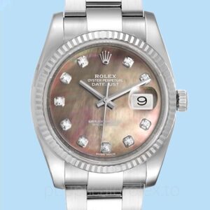 Rolex Datejust Masculino 116234BKMDO 36mm Madrepérola Dial