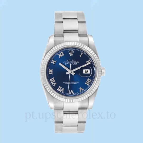 Rolex Datejust 116234BLRO Masculino Automático Tom prata 36mm - Image 2