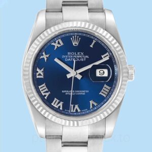Rolex Datejust 116234BLRO Masculino Automático Tom prata 36mm