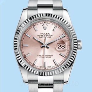 Rolex Datejust Masculino 116234-0120 Tom prata Oysterlock 36mm