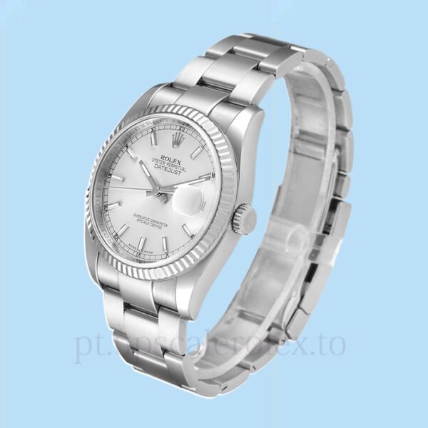 Rolex Datejust Masculino 116234SSO 36mm Mostrador prateado - Image 3