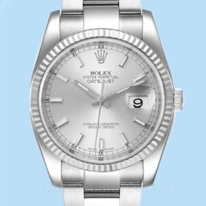 Rolex Datejust Masculino 116234SSO 36mm Mostrador prateado