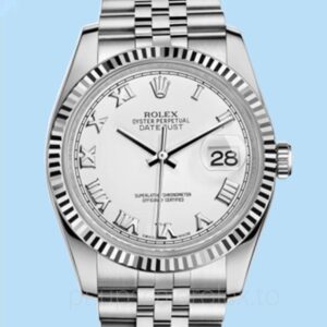Rolex Datejust Masculino 116234WRJ Mostrador branco 36mm