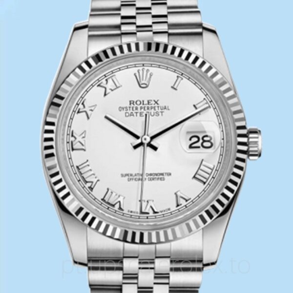 Rolex Datejust Masculino 116234WRJ Mostrador branco 36mm