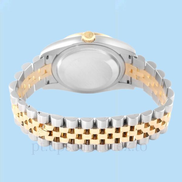 Rolex Datejust 116243BKMDJ Masculino 36mm Tom prata - Image 4