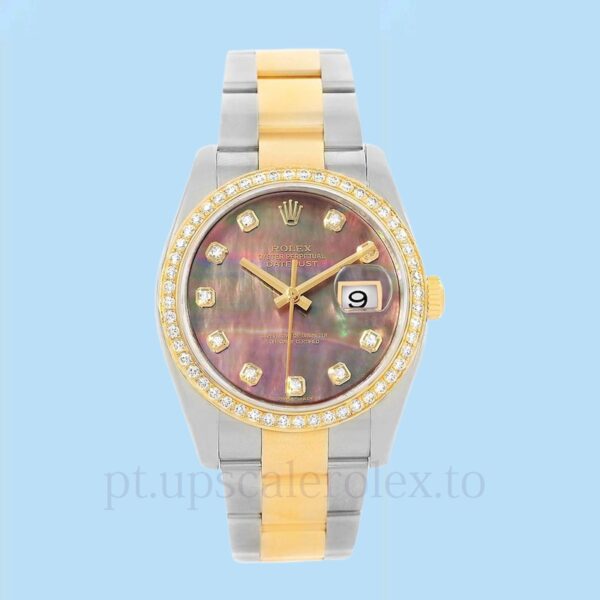 Rolex Datejust 116243BKMDO Masculino Automático 36mm Madrepérola - Image 2