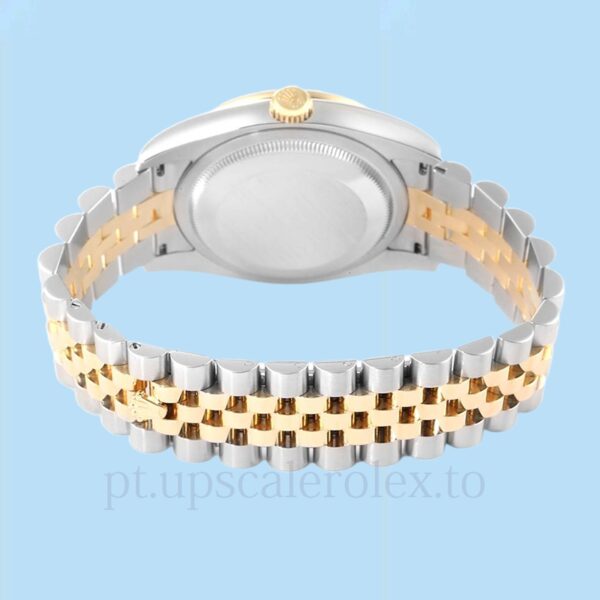 Rolex Datejust Masculino 116243CSJ Mostrador de champanhe Pulseira Tom prata - Image 4