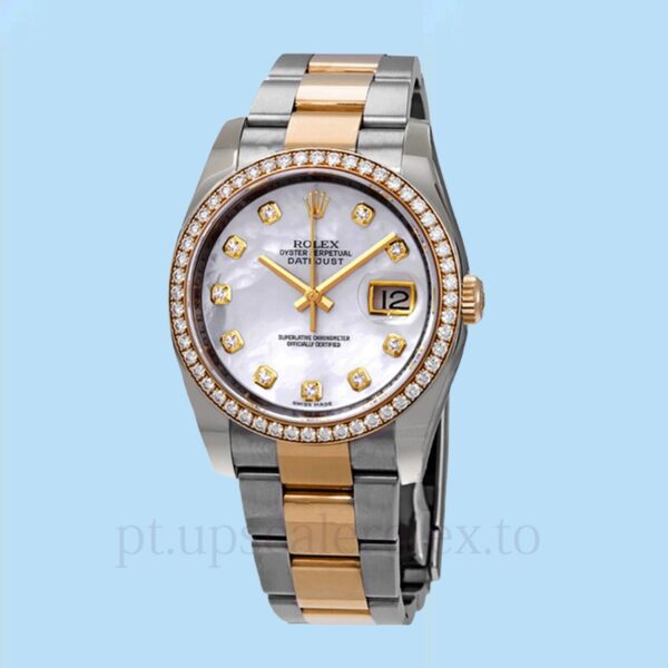 Rolex Datejust 116243MDO Masculino Tom prata 36mm - Image 2