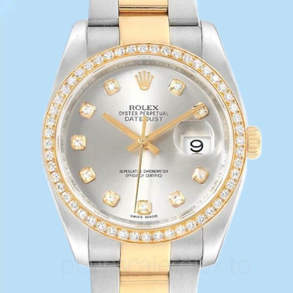 Rolex Datejust Masculino 116243SDO Mostrador prateado Automático 36mm