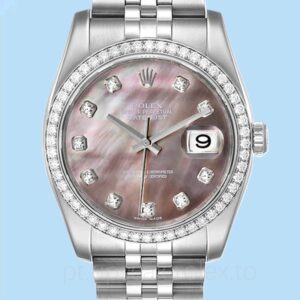 Rolex Datejust 116244BKMDJ Masculino Madrepérola 36mm Automático