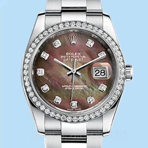 Rolex Datejust 116244BKMDO Masculino 36mm Oysterlock