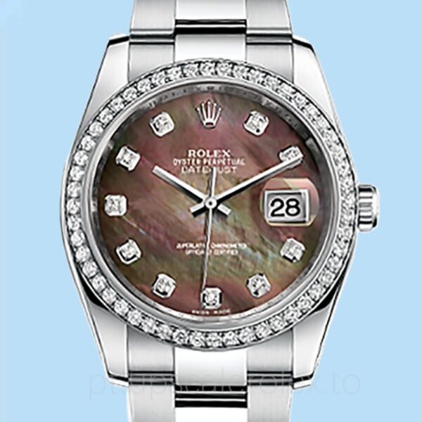 Rolex Datejust 116244BKMDO Masculino 36mm Oysterlock