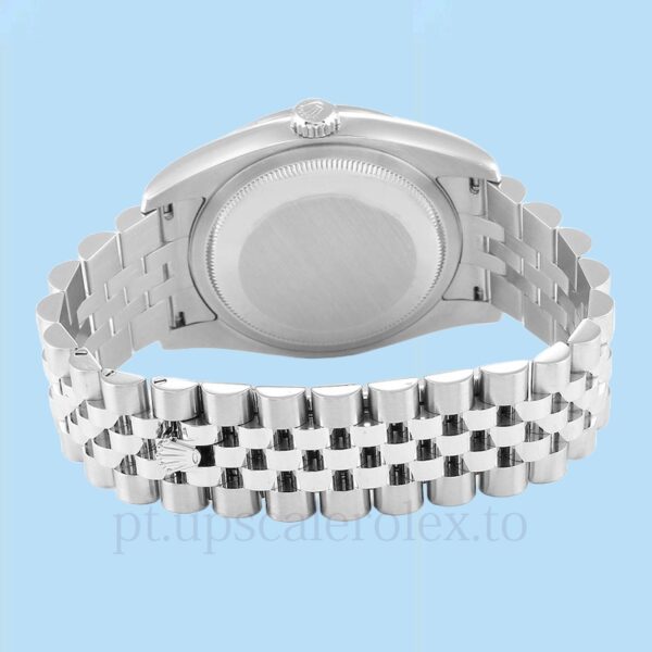 Rolex Datejust 116244SJDJ Masculino Tom prata Pulseira 36mm - Image 4