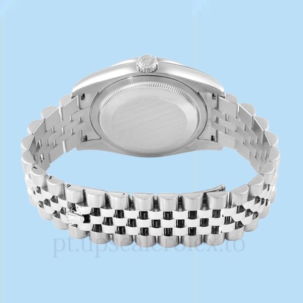 Rolex Datejust Masculino 116244SWDAJ Pulseira Automático Mostrador de onda prateada - Image 4