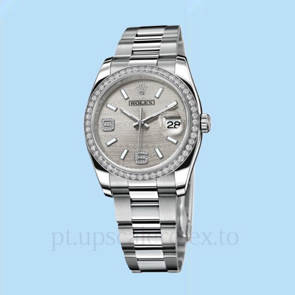 Rolex Datejust 116244SWDAO Masculino Mostrador de onda prateada 36mm Automático - Image 2
